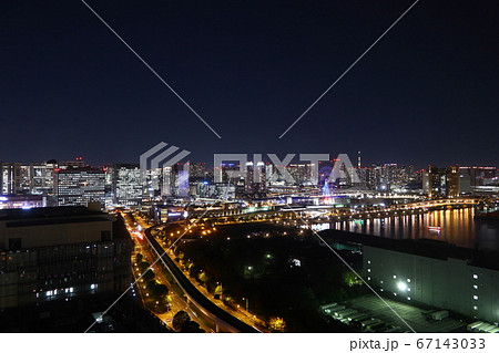 テレコムセンターから見た東京都心の夜景 67143033