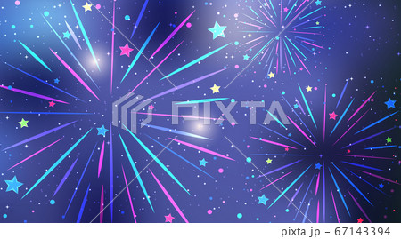 Colourful fireworks on the sky 67143394