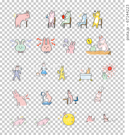 Assorted rabbits to live happily Assorted rabbits to live happily 67144223