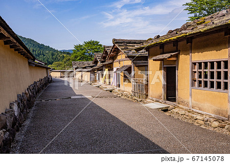 （福井県）一乗谷朝倉氏遺跡　復元町並 67145078