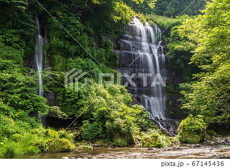 都留市夏狩湧水群太郎次郎滝 都留市夏狩湧水群太郎次郎滝 67145436