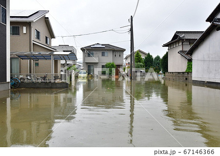 西日本豪雨で浸水した住宅 西日本豪雨で浸水した住宅 67146366