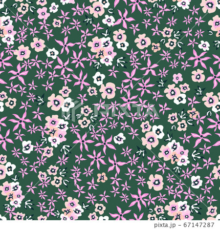 Vintage print with small inflorescences. Vintage print with small inflorescences. 67147287