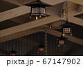 金蛇水神社Sando Terraceの吊灯籠 67147902
