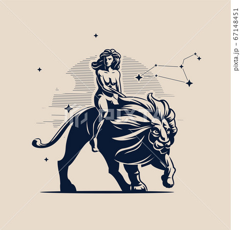 Sign of the zodiac Leo. 67148451