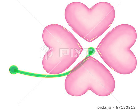 ハート　四つ葉のクローバー01 67150815
