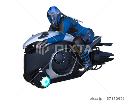 スピーダーバイクのイラスト素材