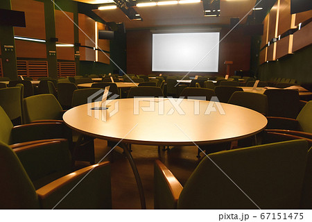 Interior of a modern company meeting room, nobody Interior of a modern company meeting room, nobody 67151475