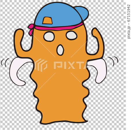 ダンスするハニワのイラスト素材