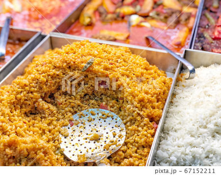 variety of Turkish food in a local restaurant in variety of Turkish food in a local restaurant in 67152211