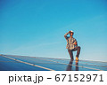 labor working on solar rooftop, Engineering of 67152971