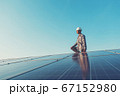 labor working on solar rooftop, Engineering of 67152980