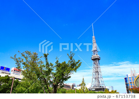 名古屋市、テレビ塔とその周辺の風景 名古屋市、テレビ塔とその周辺の風景 67153738