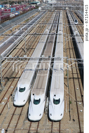 交番検査車両所で休むN700系 交番検査車両所で休むN700系 67154415