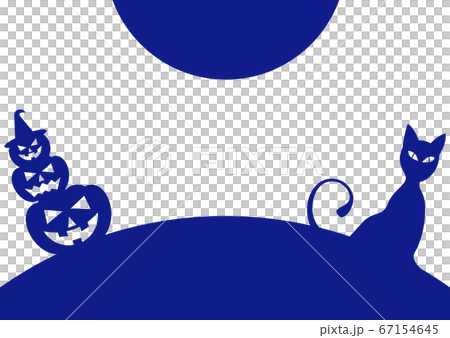 ハロウィン風イラストフレーム 67154645