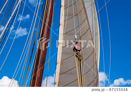 Detail of a indjammer on the Hanse Sail in 67155038