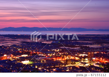 能登川夕景 67155112