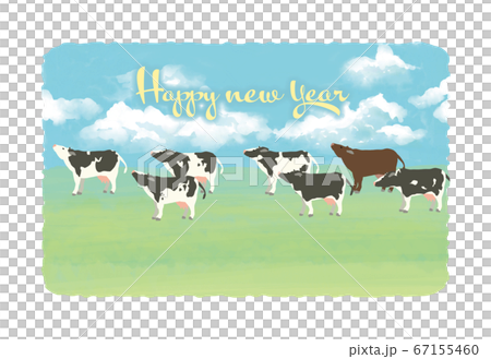 新年賀卡的水平明信片大小模板 67155460