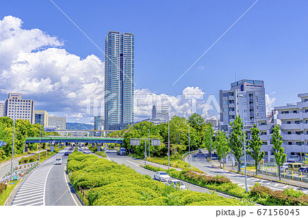 新御堂筋　千里中央付近　 67156045