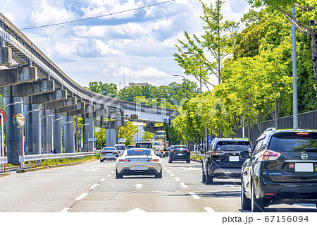 郊外　道路イメージ 67156094