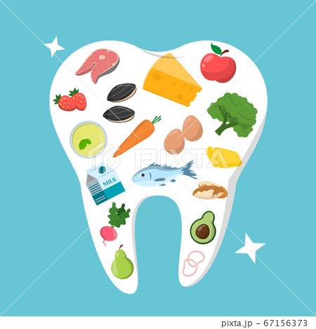 Best food for your teeth banner vector 67156373