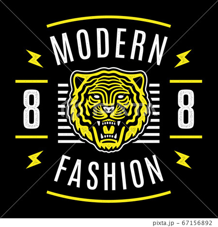 Roaring tiger poster. Vintage tiger head. Retro design. Modern fashion. Roaring tiger poster. Vintage tiger head. Retro design. Modern fashion. 67156892