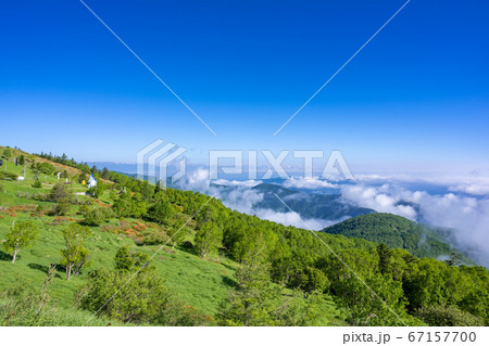 美ヶ原の雲海　道の駅美ヶ原高原付近 67157700