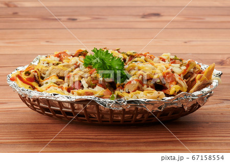 Plate with mixed meat and cheese Plate with mixed meat and cheese 67158554