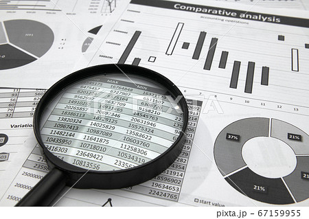 business office desk closeup - financial reports, business office desk closeup - financial reports, 67159955