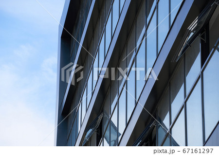 facade of a modern building on a bright Sunny day, 67161297