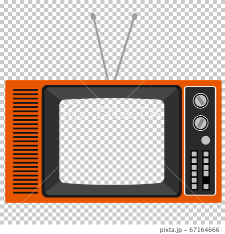 Realistic And Retro Cute Tv Frame Illustration Stock Illustration