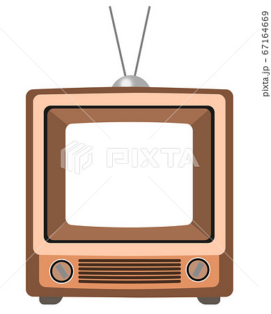 Realistic and retro cute TV frame illustration... - Stock Illustration  [67164669] - PIXTA