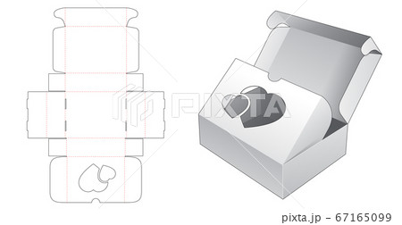 Packaging box die cut template Packaging box die cut template 67165099