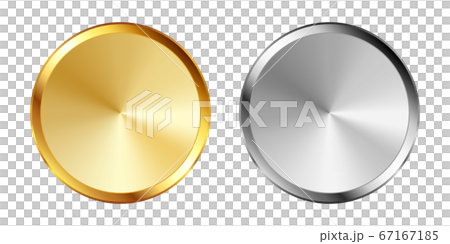 Blank letterless gold and silver label set 67167185