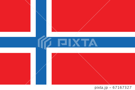 Norway flag vector graphic. Rectangle Norwegian 67167327