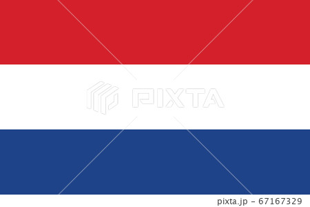 Netherlands flag vector graphic. Rectangle Dutch 67167329