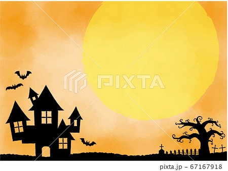 Halloween background material / vector 67167918