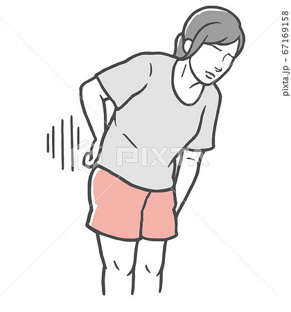 腰痛 腰 痛い 若い女性 腰痛 腰 痛い 若い女性 67169158