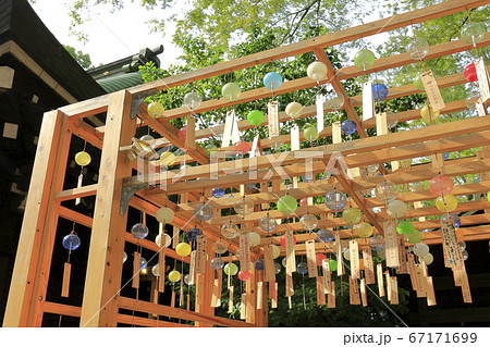 涼をよぶ縁結び風鈴 67171699
