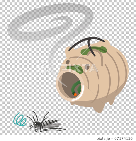 蚊取り線香のイラストレーション 67174136