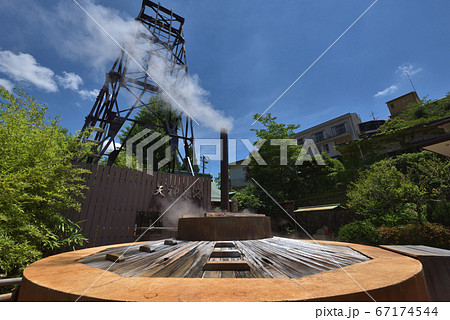 有馬温泉　天神泉源の風景 67174544