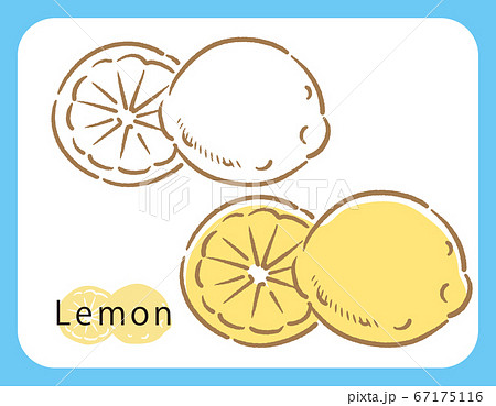 レモンのアイコンイラスト ベクター画像 のイラスト素材