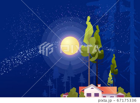 Forest hut among the trees 67175336