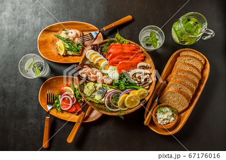 オープンサンドイッチ Open sandwich オープンサンドイッチ Open sandwich 67176016