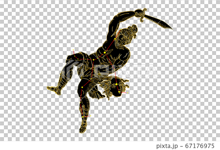 88 constellation with shadow Black Perseus 88 constellation with shadow Black Perseus 67176975