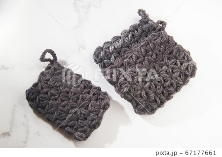 リフ編み・鍵網された手作りアクリルたわし、エコたわし リフ編み・鍵網された手作りアクリルたわし、エコたわし 67177661