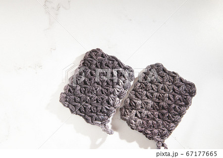 リフ編み・鍵網された手作りアクリルたわし、エコたわし リフ編み・鍵網された手作りアクリルたわし、エコたわし 67177665