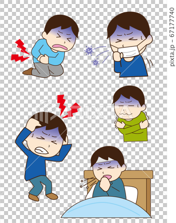 年輕人（頭痛，腹痛，咳嗽，感冒，發冷） 67177740