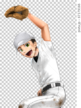 A boy playing baseball A boy playing baseball 67179166