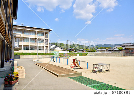 旧みやま市立飯江小学校 現みやま市立桜舞館小学校の写真素材 